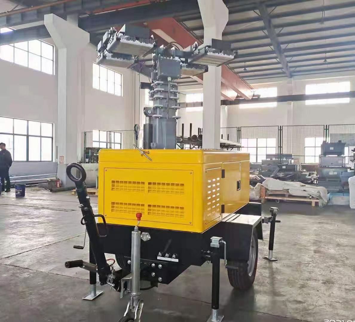 拖挂式伸缩照明车图片