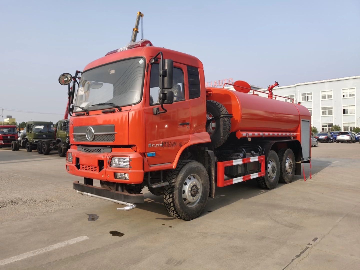 东风六驱水罐消防车图片