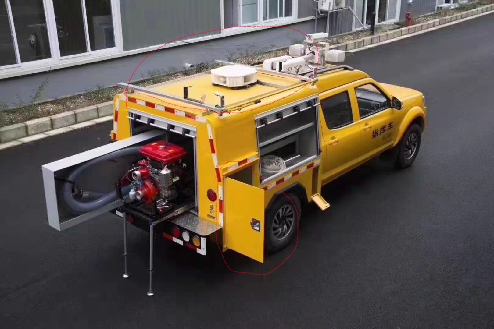 福田四驱救险车图片