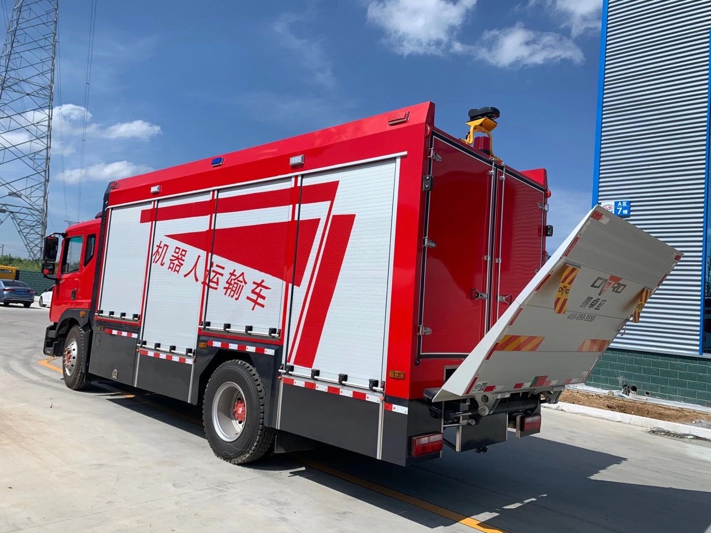 东风D9无人机运输车图片