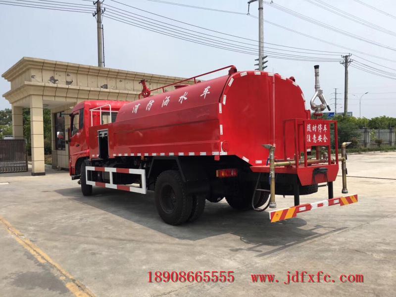 东风天锦消防洒水车图片